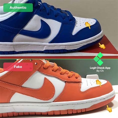 how to spot fake nike dunk low|nike dunks false.